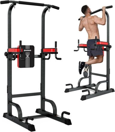  Pull Up Bar Stand for Fitness Home Gym Workout, Pull Up Dip Station, Multi-Function Power Tower Pull Up Bar,Adjustable Strength Training Fi