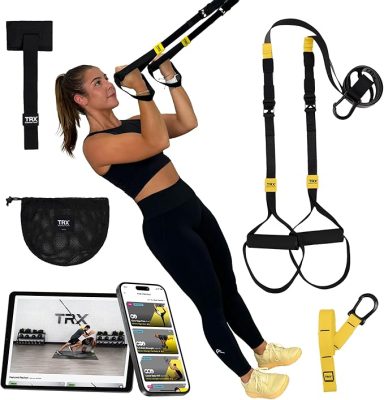 RX GO Suspension Trainer System, Full-Body Workout for All Levels & Goals, Lightweight & Portable, Fast, Fun & Effective Workouts, Home Gym 