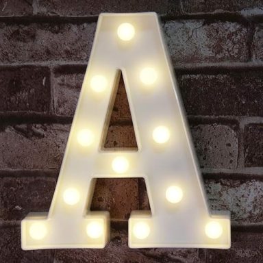  Light Up Alphabet Letter for Home Party Wedding Decoration