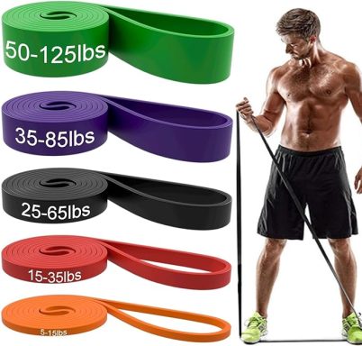 Resistance Bands, Pull Up Assist Bands - Workout Bands, Eexercise Bands, Long Resistance Bands Set for Working Out, Fitness, Training, Physi